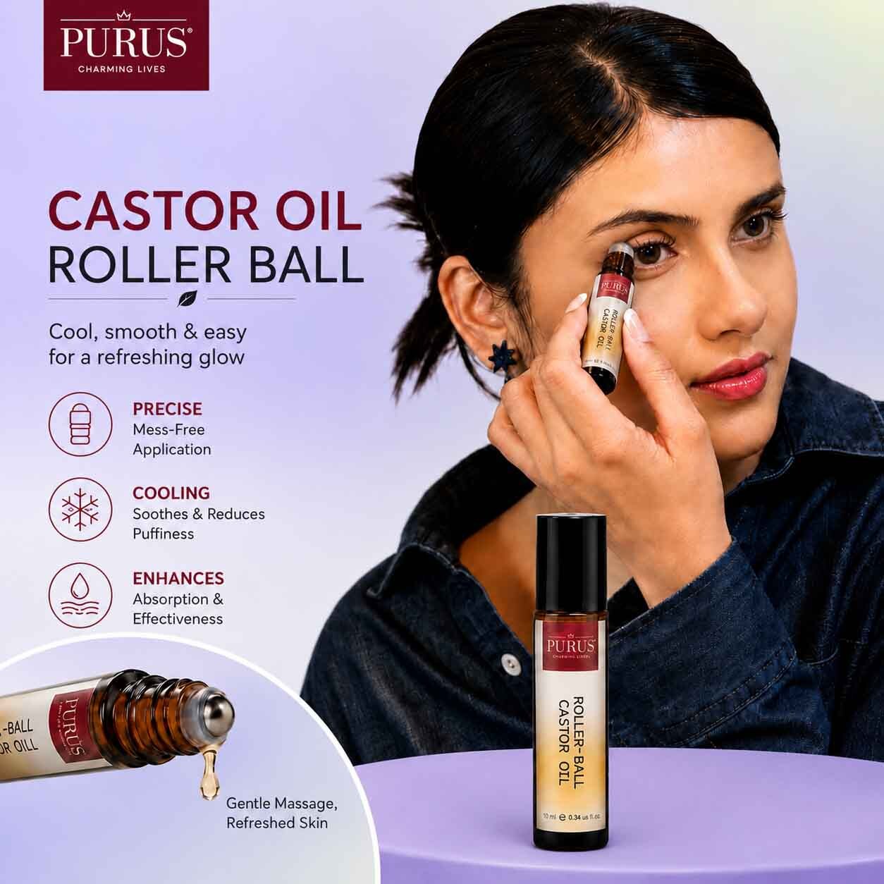 Castor Oil ROller Ball Function