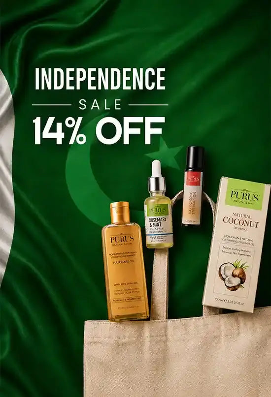 Purus 14% off sale on hair and skin care products