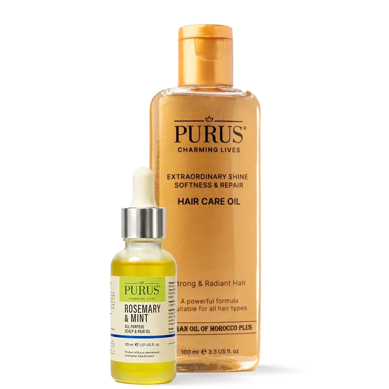 Purus Argan and Rosemary Oil for hair and skin 