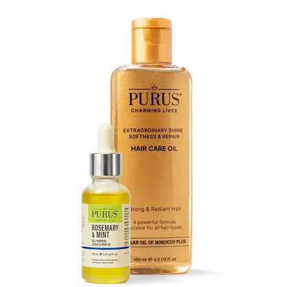 Purus Argan and Rosemary Oil for hair and skin 