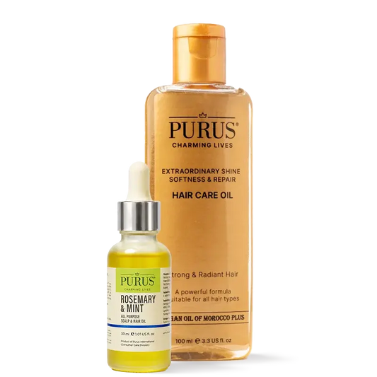Purus Argan and Rosemary Oil for hair and skin 