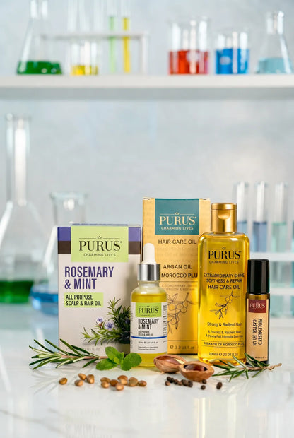 Purus Castor, argan and rosemary oil