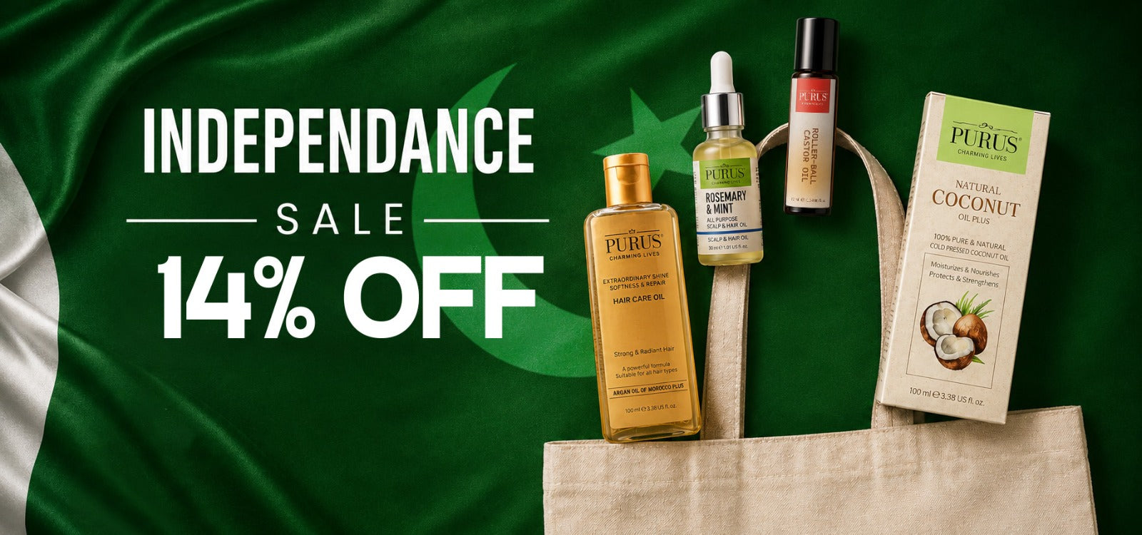 Purus Azadi Sale 2026 on hair and skin care products