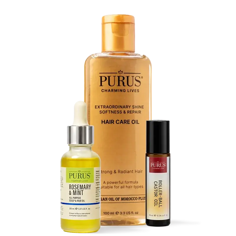 rosemary, argan and castor oil for skin