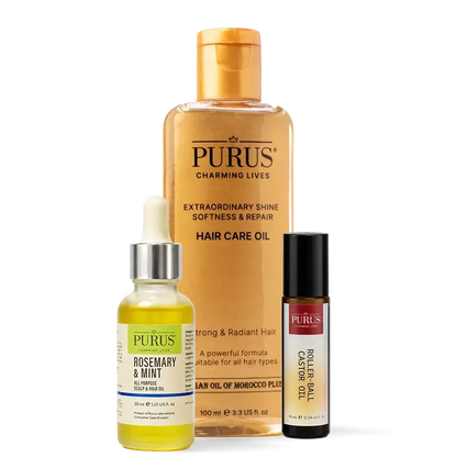 rosemary, argan and castor oil for skin